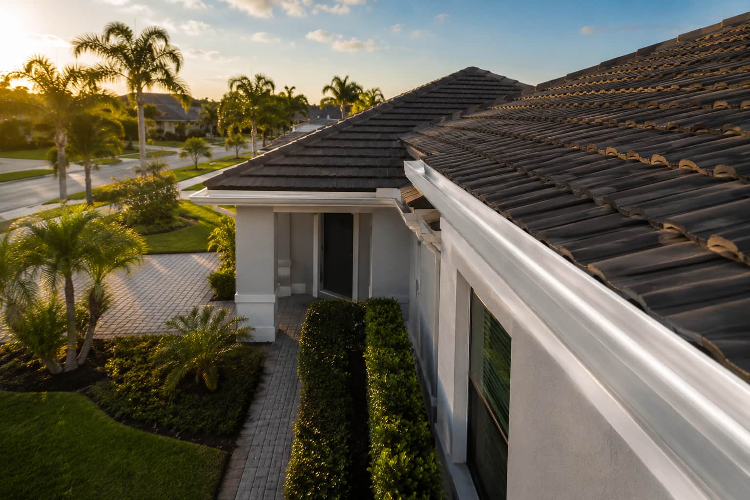 seamless gutters orlando florida residential home installation